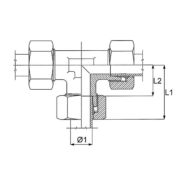 1050-04LL 1050 T-equal coupling (STEEL)