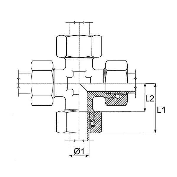 1060-04LL 1060 Equal cross (STEEL)