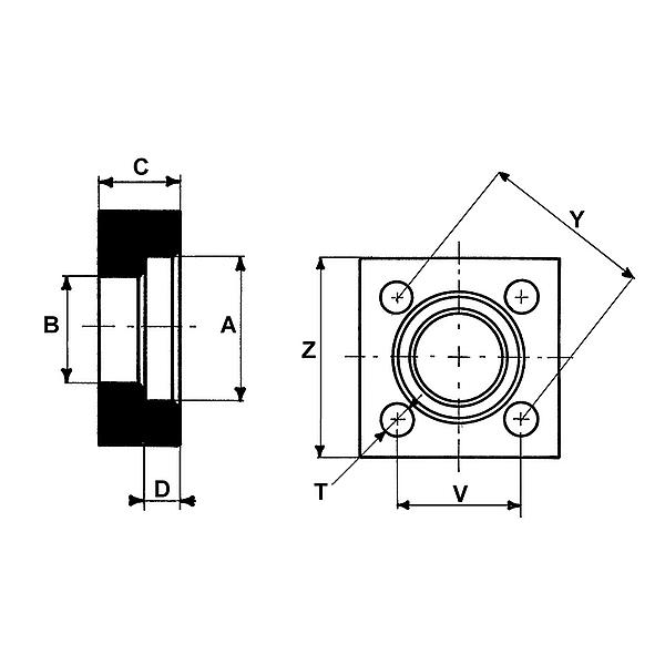 1092-40-24-G017 1092-40 CETOP flange