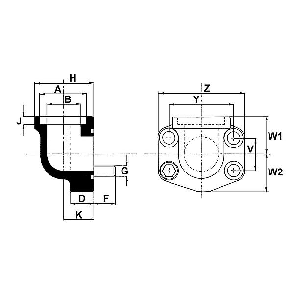 1093-50-G021 1093-50 Weld-in flange