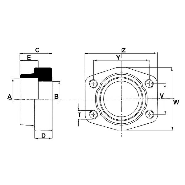 1094-01-G017 1094-01 Weld-in counter flange