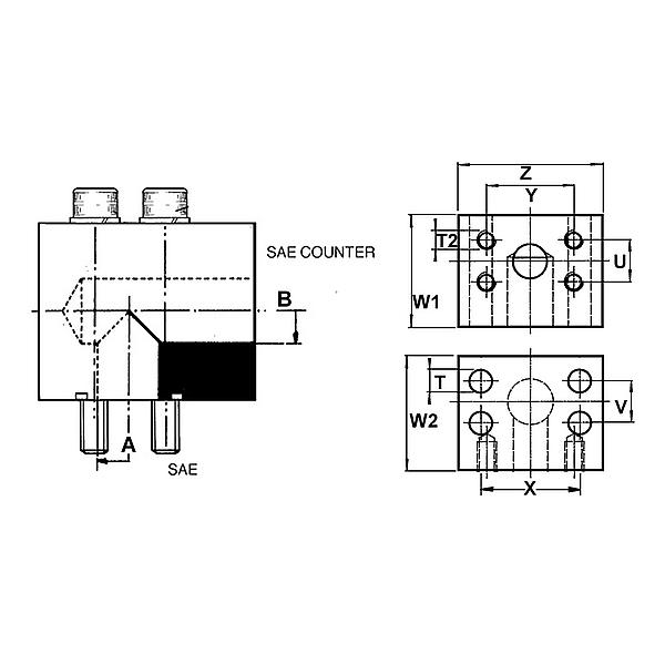 1096-71-G042-033 1096-71 Reduction L-block flange