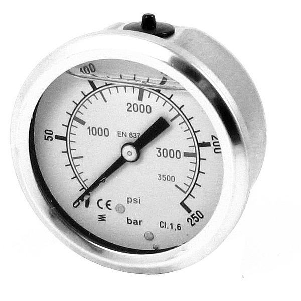 1155-063-0000 1155 Pressure gauge back connection Glycerine filled.