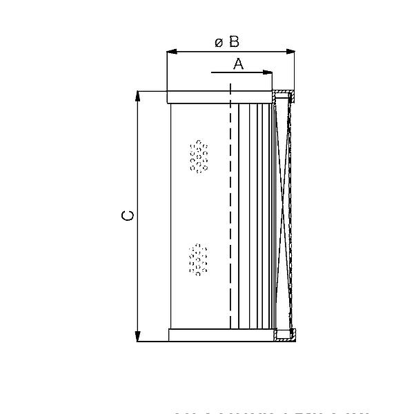 77206-31-M090 77206 Lagedruk filterelement