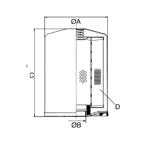 77208-11-M090 77208 Spin-on filterelement