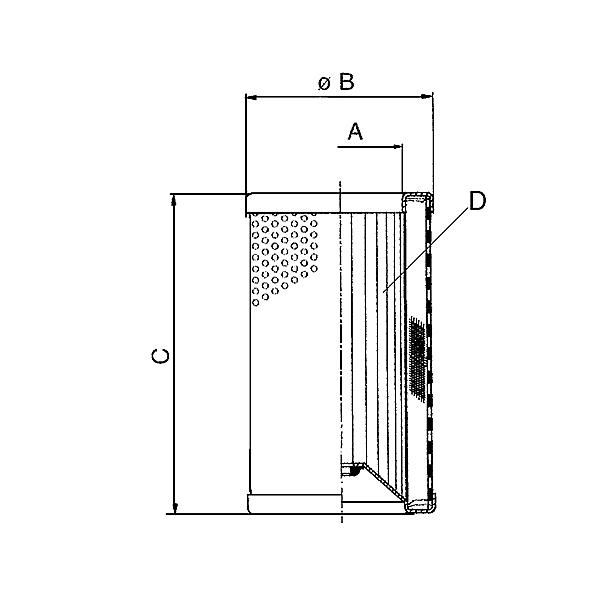 77303-11-A06 77303 Element for low pressure filter