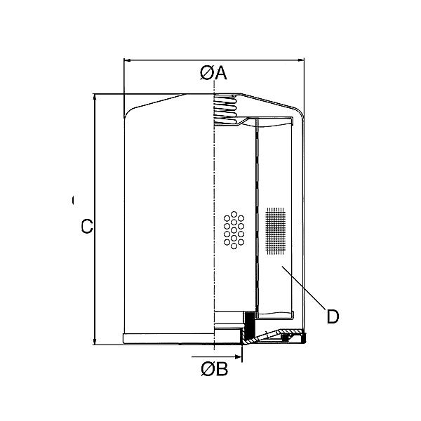 77208-11-A25 77304 Spin-on filterelement