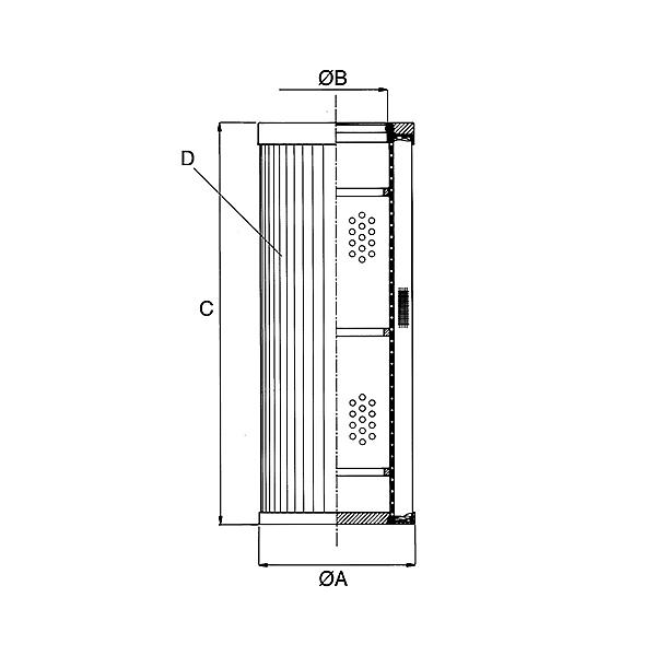 77404-21-A03 77402 Élément pour filtre haute pression