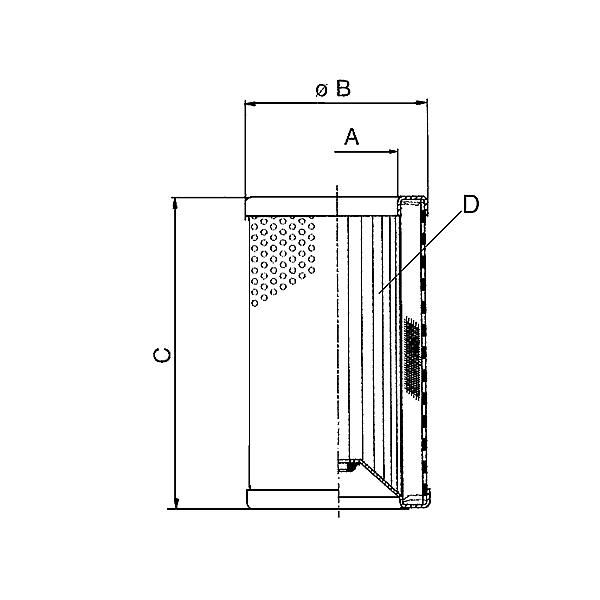 77303-24-A25 77412 Lagedruk filterelement