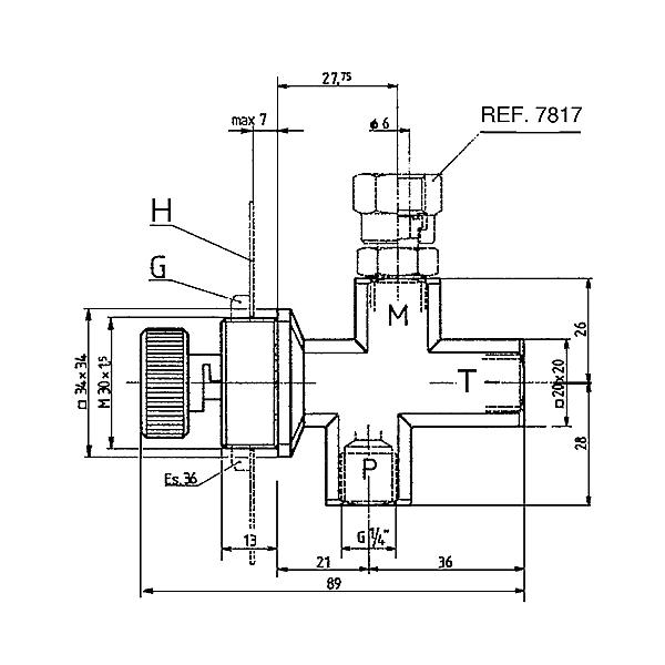 7812-G13BSPP 7812 Pressure gauge isolator