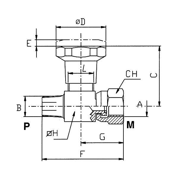7814-G13 7814 Pressure gauge isolator