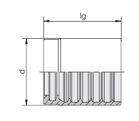 8228-04 8228 Crimp socket 1SN / 1SC / 2SC / 1K / 2K - (STEEL)