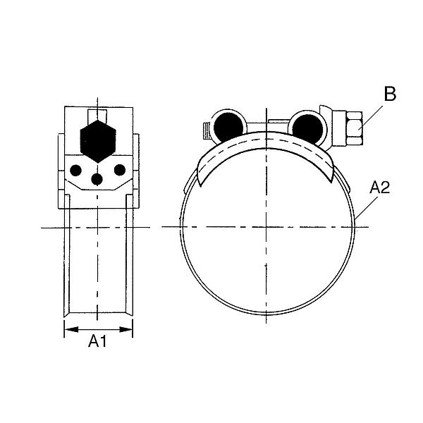 8459-1-018 8459-1 Hose clamp (STEEL)