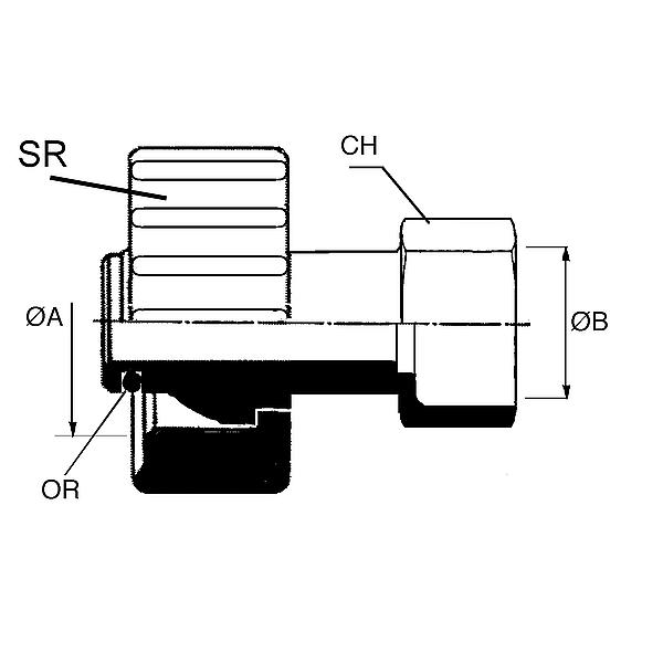 8470-22-04 8470 Reducing adapter (STEEL)