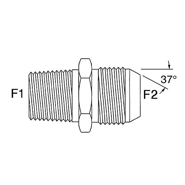 8810-12-04-06-BSPT 8810-12-BSPT BSPT - JIC 37°