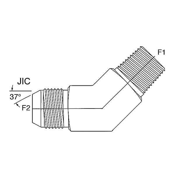 8845-12-02-06 8845-12 JIC 37° - NPTF