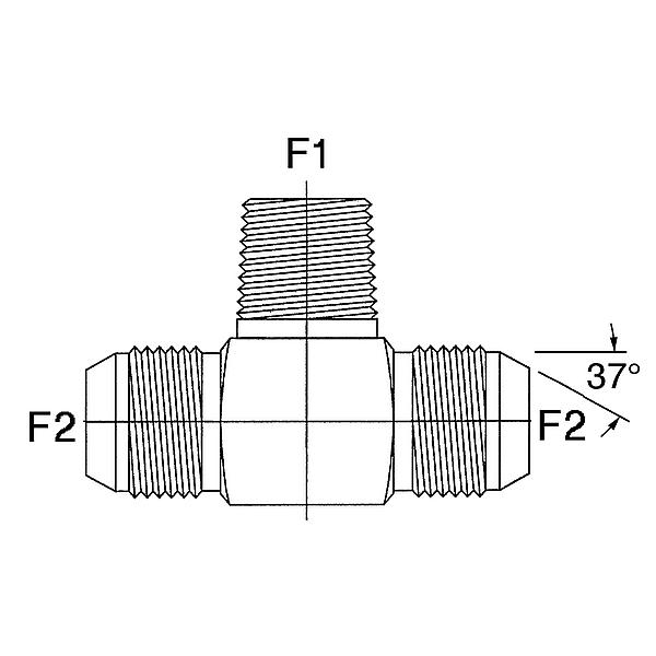 8850-221-02-04 8850-221 NPTF - JIC 37°