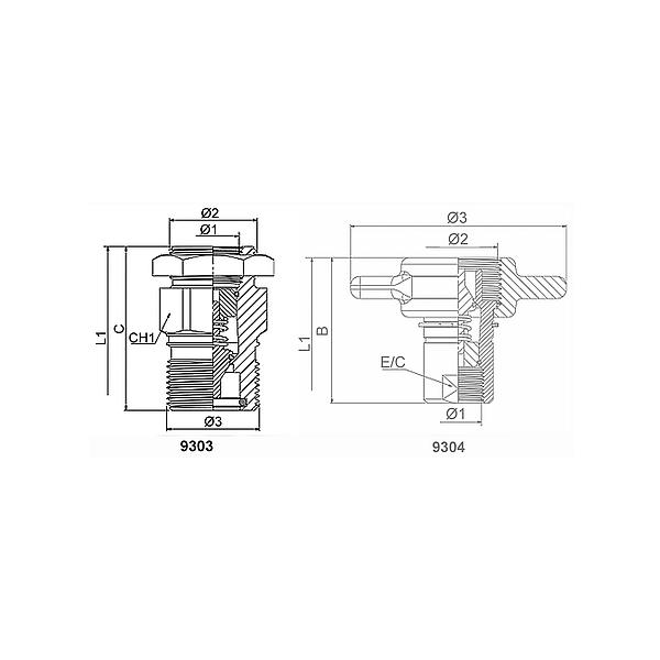 9303-13-012 9303 Raccord rapide spéciale pour camion