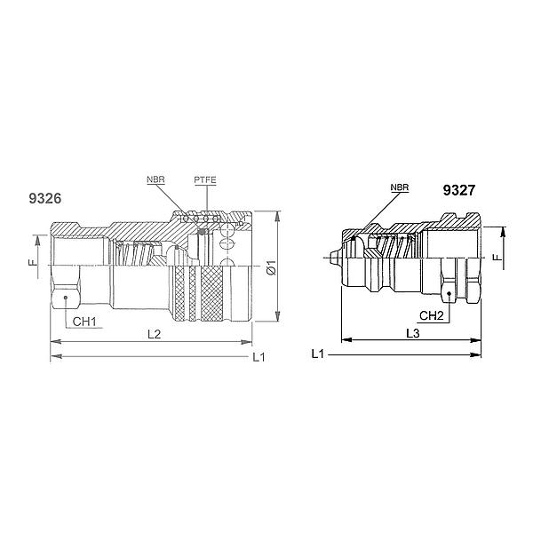 9387-103-104 9387 Quick disconnect coupling