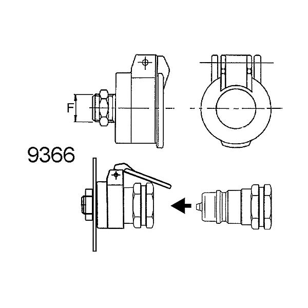 9366-3 9366 Plug holder