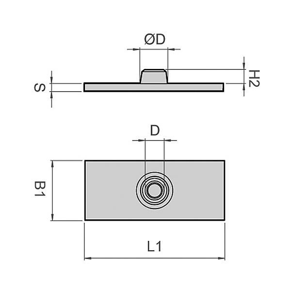 3920-12B 3920-B Standaard lasplaat (onbehandeld)