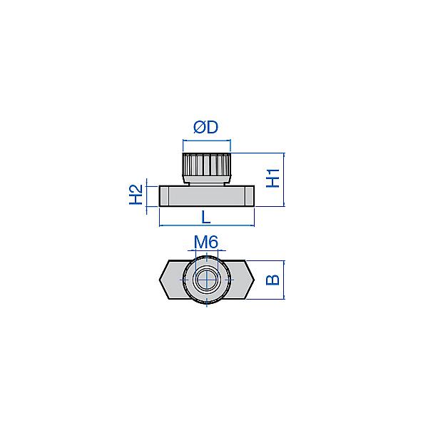 3944-11 3944 Rail nut for 3940-3941